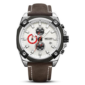 Montre pour homme chronographe multifonctionnel calendrier sportif montre-bracelet à quartz montre pour homme à la mode - Product Image 3