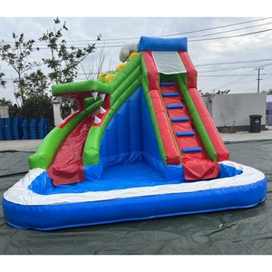 Toboggan aquatique gonflable <span class=keywords><strong>Alligator</strong></span> Mouth de qualité commerciale, <span class=keywords><strong>parc</strong></span> aquatique Crocodile avec piscine pour locations événementielles - Product Image 1