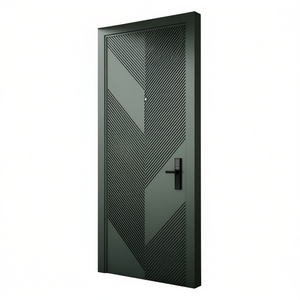 Proveedor directo de China Puerta de madera pintada interior de estilo francés personalizado para proyectos de mansiones y resorts - Product Image 1
