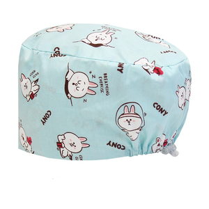 Casquettes chirurgicales en papier de renard de femme de soie de merveille de théâtre d'opération pour des chapeaux de tissu de cheveux longs - Product Image 3