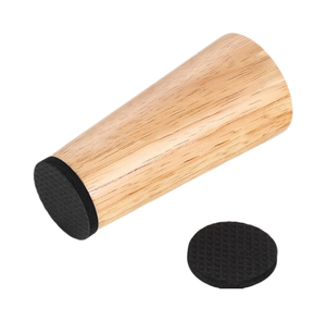 안정적인 변색 방지 원목 소파 다리 커피 사이드 테이블 가구 다리 원형 나무 캐비닛 침대 다리 - Product Image 1