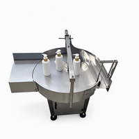 Plateau tournant automatique HuiMing GP-0A pour bouteilles en plastique/verre, équipement auxiliaire pour ligne de remplissage de boissons 110V/220V