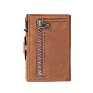 Portefeuille pour homme avec étui en métal, nouveau portefeuille de commerce extérieur, porte-monnaie zippé, porte-cartes en cuir PU - Product Image 3