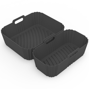 Paquete de 2 uds. Revestimiento de silicona para freidora de aire para <span class=keywords><strong>Tefal</strong></span> Easy EY9101840 Tower T17099 3.1L 5.2L capacidad platos y sartenes para hornear - Product Image 5