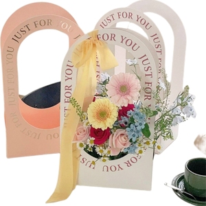 Festival regalo Día de San Valentín patrón personalizado nuevo diseño transparente Pvc Diy flor <span class=keywords><strong>floristería</strong></span> caja de embalaje cajas vacías - Product Image 5