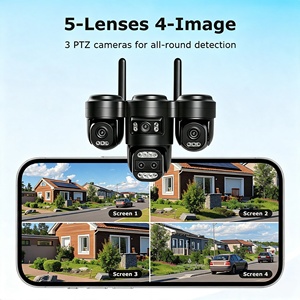 กล้องวงจรปิดพลังงานแสงอาทิตย์แบบ PTZ ความละเอียด 16MP 20MP รุ่นยอดนิยม กล้องสามตา สองภาพ กล้อง PTZ 4G สำหรับภายนอกอาคาร - Product Image 6