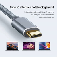 Cable de Impresora USB C a USB B 2.0 con Trenzado de Nailon, Cable de Impresora Cuadrado USB C a USB B para Oficina y Hogar, Cable de Escáner Tipo C a USB B