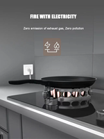 Cuisinière à flamme électrique à 1 brûleur à énergie solaire thermique pour cuisine domestique sans tables de cuisson au gaz