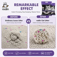 Litière pour chat en bentonite de haute qualité à agglomération rapide, absorption rapide, anti-odeur, en forme de boule, sable d'argile naturel pour les foyers multi-chats