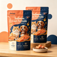Sachet d'emballage alimentaire réutilisable en nylon, BOPP et feuille d'aluminium, imprimé numériquement, avec fermeture éclair, idéal pour les aliments surgelés et les fruits de mer, haute résistance à l'humidité