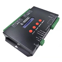 Contrôleur de pixels LED LUMIWISE K-8000C, 8192 pixels, 8 ports DMX512, Ws2812/Ws2811 SPI, carte SD programmable
