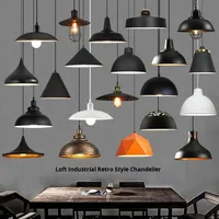 Vente en gros Suspension artistique en fer simple de style rétro industriel pour table à manger Lustres à long cordon pour restaurant bar hot pot