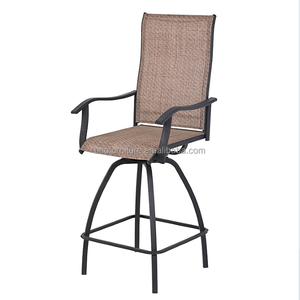 Silla Giratoria de Exterior con Respaldo Alto, Estilo Retro, Muebles de Jardín y Patio, Silla Giratoria Impermeable para Patio, en Oferta - Product Image 5
