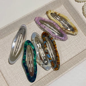 Horquilla BB elegante Retro 2025 <span class=keywords><strong>para</strong></span> mujer, Clip lateral Simple de gama alta con flequillo de Metal de 5cm <span class=keywords><strong>para</strong></span> la frente, nuevo <span class=keywords><strong>para</strong></span> la decoración del cabello de verano - Product Image 2