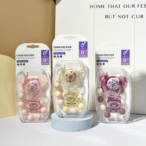 Sucettes transparentes de couleur jour et <span class=keywords><strong>nuit</strong></span>, sucette pour bébés de 0 à 6 mois, silicone sans BPA pour <span class=keywords><strong>nouveau</strong></span>-nés - Product Image 1