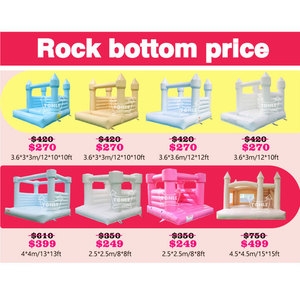 Mini buttafuori bianchi casa di rimbalzo scivolo d'acqua castello di salto gonfiabile casa di rimbalzo di nozze bianca con <span class=keywords><strong>fossa</strong></span> di palla per il noleggio di feste - Product Image 2