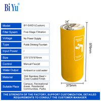 Distributeur d'eau vertical en acier inoxydable Factory-Direct avec système de filtre Fontaine à boire publique adaptée à une utilisation en extérieur