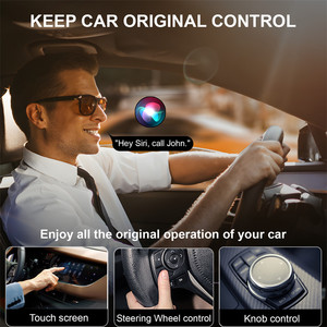 تخصيص RGB تدفق ضوء سبائك الألومنيوم محول سيارة لاسلكي OEM الشركة المصنعة لتفاح والروبوت السيارات دونجل - Product Image 5