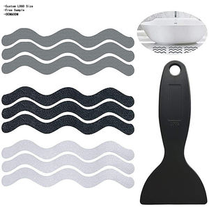 Tiras <span class=keywords><strong>Antideslizantes</strong></span> para Baño, Redondas, Transparentes, con Rayas Onduladas, de PEVA, Impermeables, Decorativas, Adhesivos de Seguridad <span class=keywords><strong>Antideslizantes</strong></span> - Product Image 2