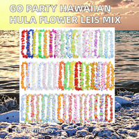 Bunga Lei Hula Hawaii Ramah Lingkungan dari Bahan Polyester untuk Pesta Bertema Romantis, Grosir