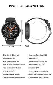 Reloj Inteligente S88 con Chip de Bajo Consumo, Redondo, Nuevo, Multifuncional, con Llamadas Bluetooth, Deportivo, para Android - Product Image 6