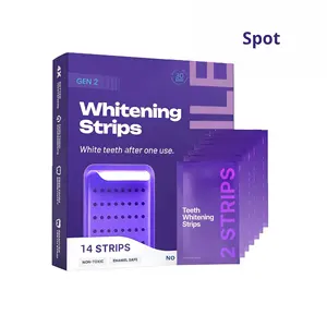 شرائط تبييض الأسنان الأرجوانية من دكتور دنت للعناية بطبقة المينا مع تغليف صندوقي - Product Image 6