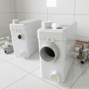 Pompe broyeuse sanitaire électrique 220V 500W pour eaux usées, toilettes et éviers, avec fonction de broyage automatique pour fosses septiques - Product Image 1