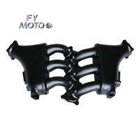 Collecteur d'admission en aluminium billette noir pour GT-R 2008+ 3.8L V6 GTR R35 VR38DETT VR38 3.8 TWIN TURBO
