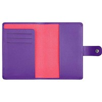 Grosir beberapa dompet paspor pemblokiran RFID pemegang paspor kulit mewah penutup paspor dengan tombol