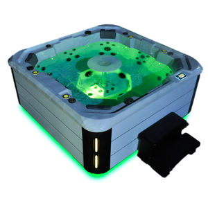 Bain à remous <span class=keywords><strong>gonflable</strong></span> pour 2 à 4 personnes-<span class=keywords><strong>Jakuzzi</strong></span>-Plug and Play en acier inoxydable, parfait pour une utilisation en extérieur - Product Image 3