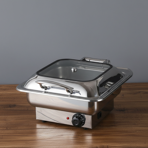 Olla Eléctrica para Calentar <span class=keywords><strong>Alimentos</strong></span> con Aislamiento <span class=keywords><strong>de</strong></span> Acero Inoxidable, Tapa con Función <span class=keywords><strong>de</strong></span> Apertura Visual, Capacidad <span class=keywords><strong>de</strong></span> 6L, para Buffet - Product Image 3