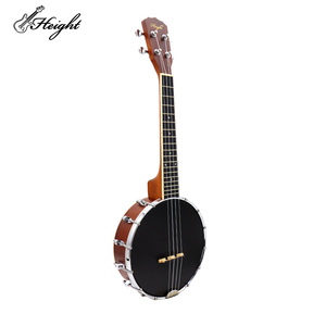 HTBJ26-4 <span class=keywords><strong>banjo</strong></span> instrumento 26 polegadas 4 cordas preto tambor pele <span class=keywords><strong>banjo</strong></span> instrumentos musicais sapele <span class=keywords><strong>banjo</strong></span> - Product Image 1
