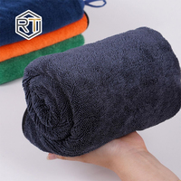 Serviette de séchage pour voiture en microfibre à poils torsadés, grande taille, pour le lavage et l'entretien automobile