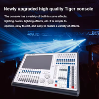 Console de contrôle de lumière Tiger, barre de contrôle tactile, double écran, faisceau de quartz, scène, DMX512, 6A, 2048 canaux, charge maximale 15KW