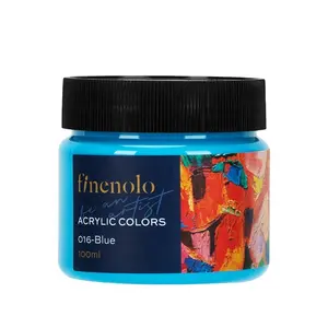 डेली प्रीमियम गुणवत्ता EC17-BL # एक्रिलिक रंग #100ml # नीले लहजे देश रंग एक्रिलिक पेंट