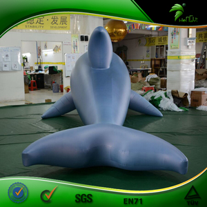 Jouets de piscine gonflables de grande taille Hongyi Ballon de baleine gonflable Dauphin géant Animal de piscine XXL Jouet gonflable - Product Image 4