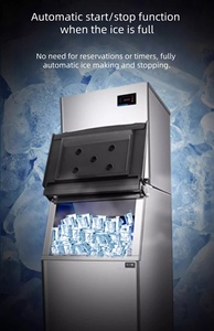 Machine à glaçons portable avec distributeur d'eau |   Machine à glaçons de comptoir commerciale pour le bureau et les appareils ménagers - Product Image 4