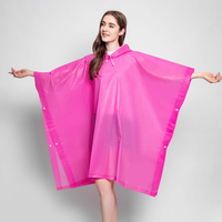 Ponchos de pluie réutilisables pour adultes avec capuche à cordon de serrage