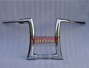 Guidon de moto 10 pouces 12 pouces 14 pouces 16 pouces <span class=keywords><strong>18</strong></span> pouces pour Harley 883 1200 Fat Boy Breakout <span class=keywords><strong>Street</strong></span> <span class=keywords><strong>Fighter</strong></span> Dyna Road Guidon - Product Image 6