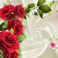 Papier peint mural personnalisé en rouleau, tissu de soie 3D, rose, fleur, salon, fond de télévision, décoration murale, peinture murale, papier peint pour chambre à coucher