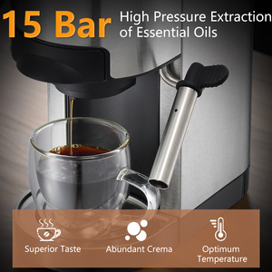 Cafetera Profesional Automática de 15 Bares para Cápsulas de Espresso, Cafetera Portátil Compacta para Latte, Cappuccino, <span class=keywords><strong>Barista</strong></span>, para el Hogar y la Oficina - Product Image 6