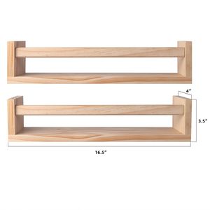 Estantes <span class=keywords><strong>flotantes</strong></span> de madera montados en la pared para niños, libros y revistero para cocina, baño, guardería, uso - Product Image 6