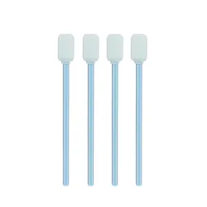 CM-PS714 Manufacturer Camera Cleaning Cleanroom Dacron Rectangle Head Polyester Swab Large Alpha Swab