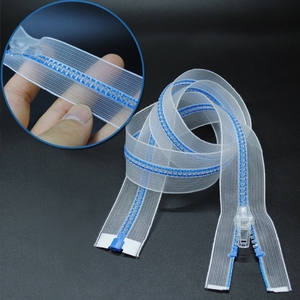 <span class=keywords><strong>Fermeture</strong></span> à glissière transparente No.5 fil coloré dentelle de maille transparente <span class=keywords><strong>fermeture</strong></span> à glissière en nylon blanc <span class=keywords><strong>fermeture</strong></span> à glissière veste à extrémité ouverte - Product Image 5