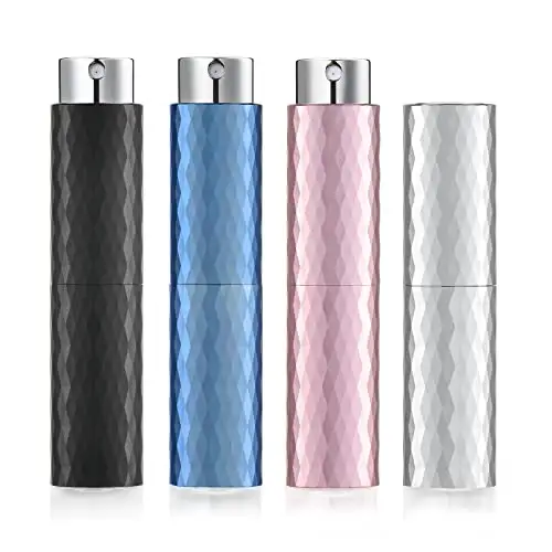 Empty 8ml Mini Perfume Atomizer Refillable Perfume Bottles Travel Sized Aluminum Perfume Atomizer Spray Bottle