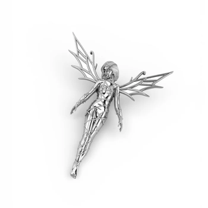 <b>Silver</b> Fairy Elegant Sterling <b>Silver</b> Fantasy Inspired Jewelry Collection with Sparkling Ethereal Design Luxury <b>Brooches</b> - Product Image 2
