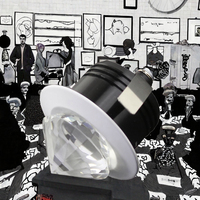 Lampu Sorot LED Mini Aluminium Modern 3W dengan Cahaya Putih Hangat 3500K, Dapat Diredupkan, Garansi 3 Tahun untuk Ruang Tamu