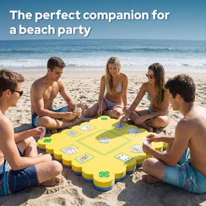 Table <span class=keywords><strong>de</strong></span> Mahjong flottante pour piscine, plateau pour <span class=keywords><strong>jeux</strong></span> <span class=keywords><strong>de</strong></span> <span class=keywords><strong>cartes</strong></span>, Mahjong, Poker, Scrabble, Dominos, Fournitures pour fêtes estivales à la plage - Product Image 5