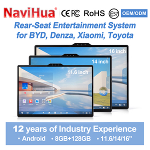Moniteur d'appuie-tête Android portable NaviHua avec écran tactile IPS pour divertissement sur la banquette arrière, compatible avec BYD, Xiaomi, Denza, Toyota - Product Image 1