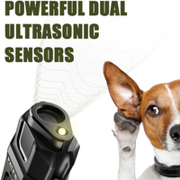 Vente chaude LED lampe de poche poignée ultrasons chien formateur avec 3 Modes étanche IPX7 batterie Rechargeable 16.4 Ft gamme